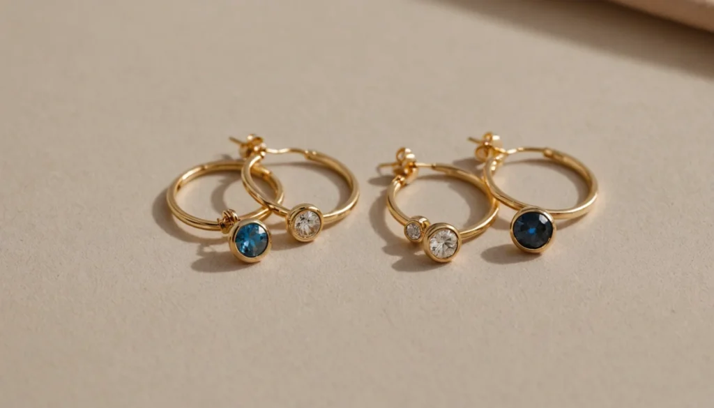 boucle d'oreille trois trous