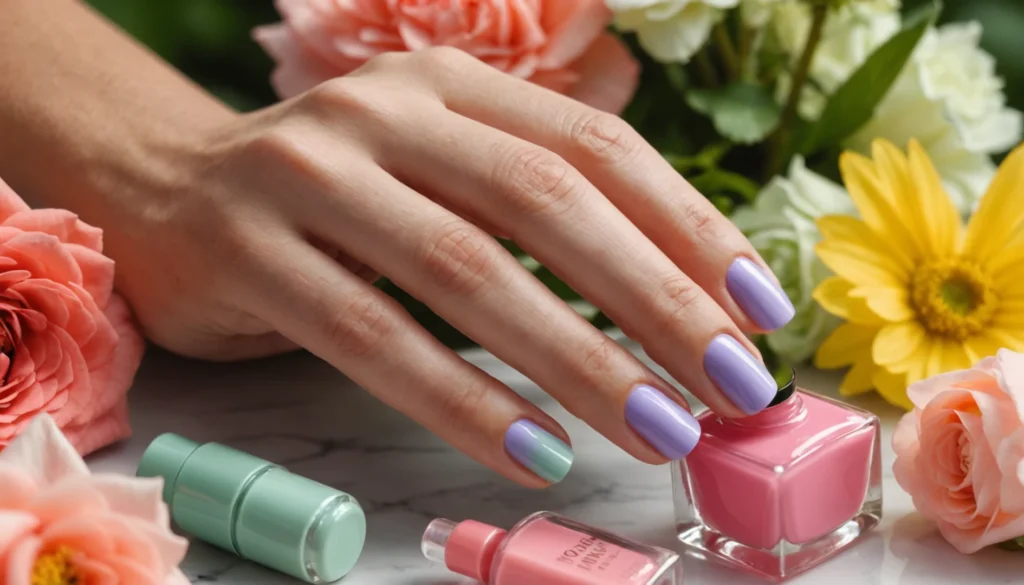 idee vernis semi permanent printemps