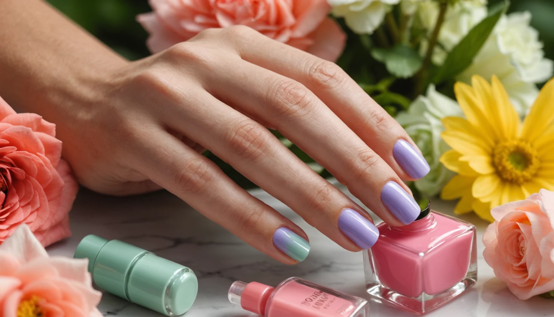 idee vernis semi permanent printemps