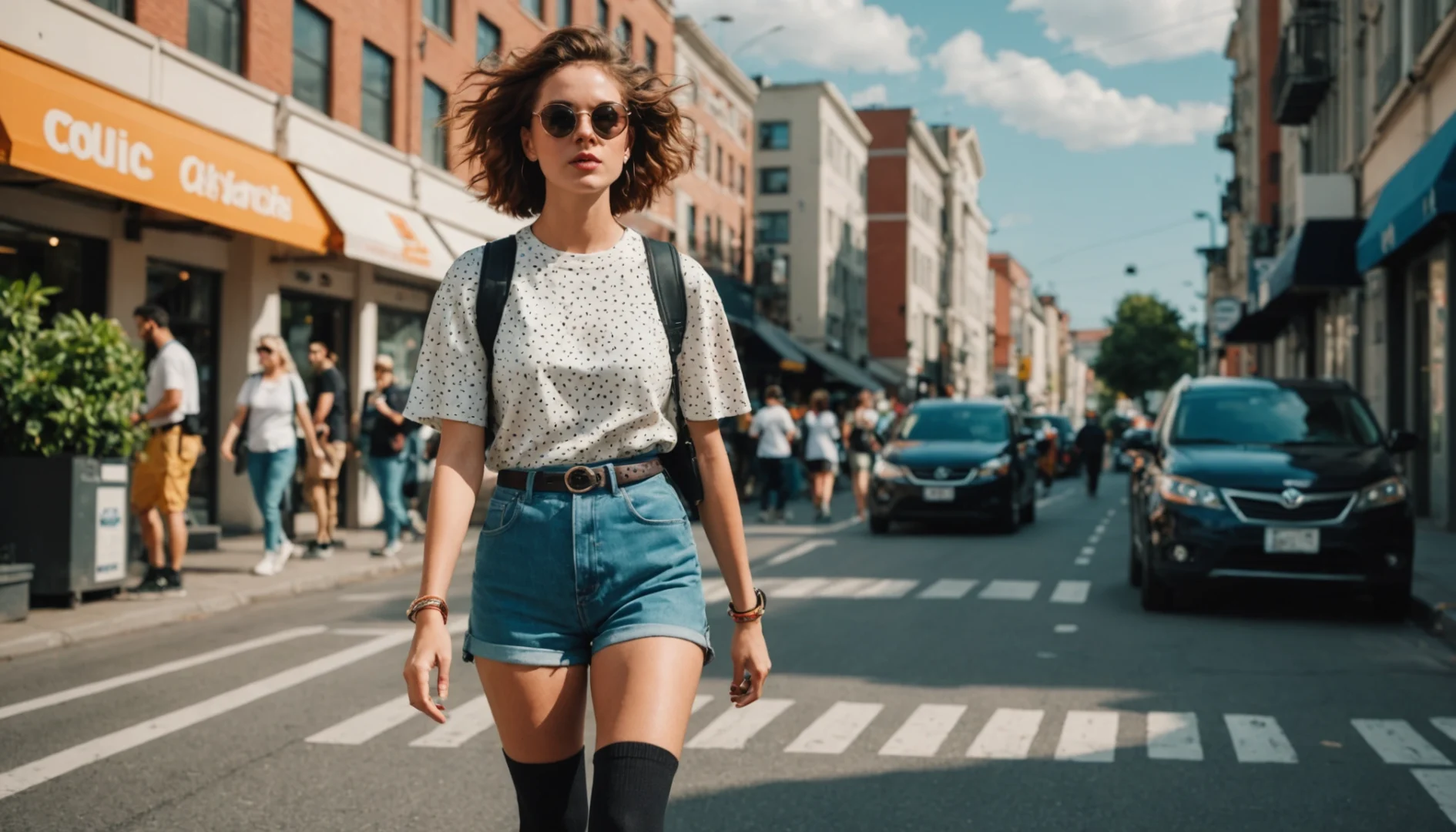 look chaussette haute femme