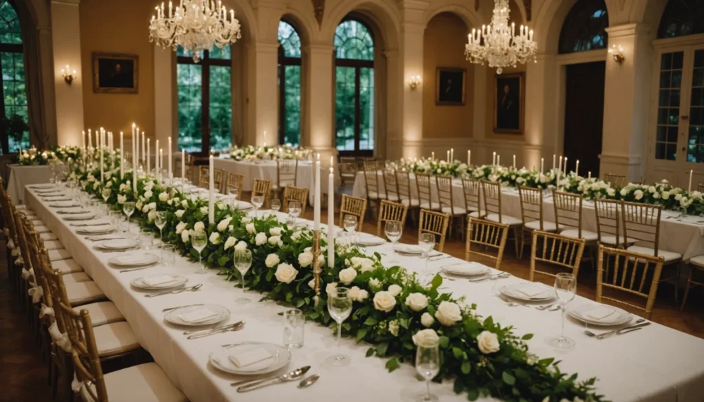 disposition table mariage pour 100 personnes