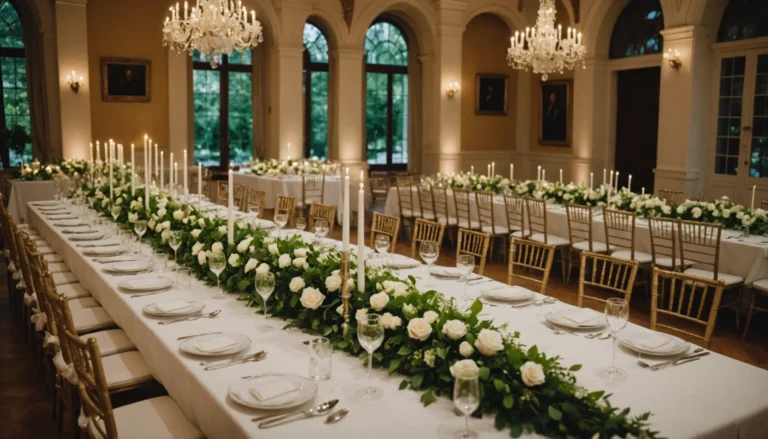 disposition table mariage pour 100 personnes